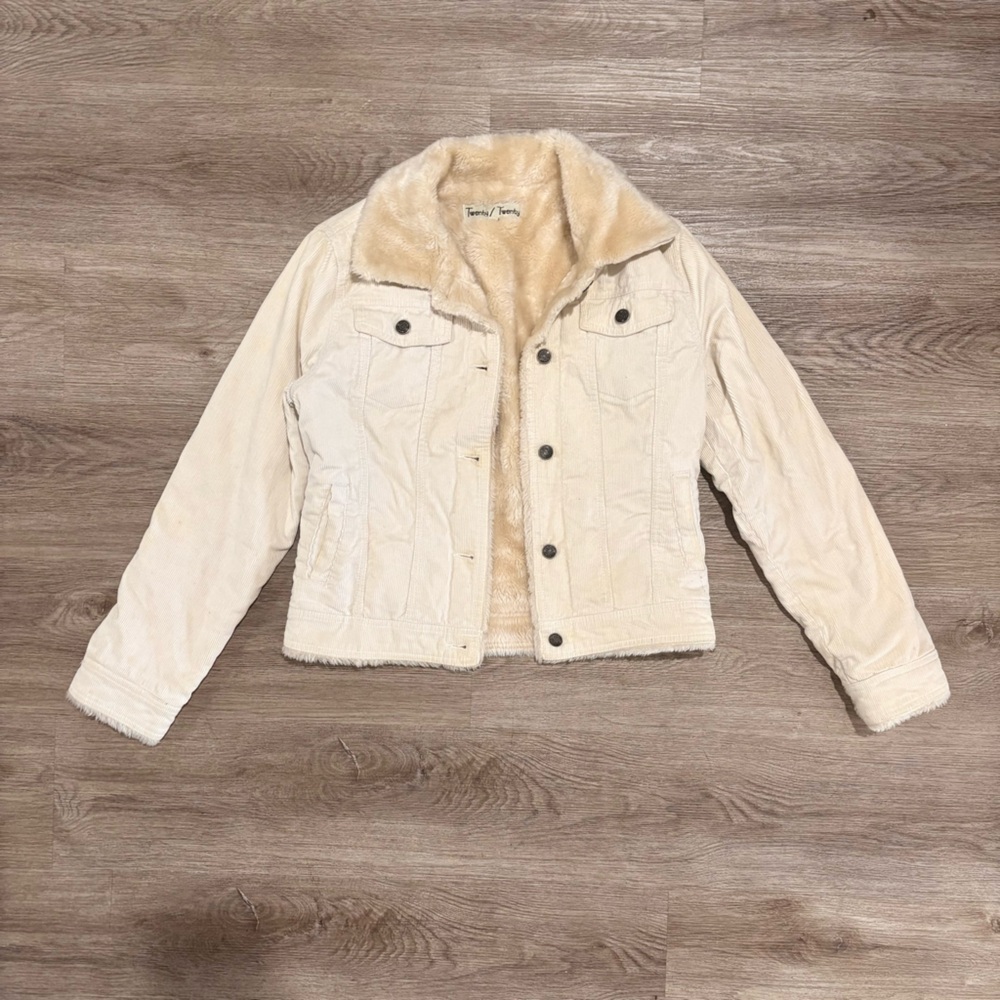 Twenty/Twenty Sherpa Lined Corduroy
Women 's Jacket Size Small